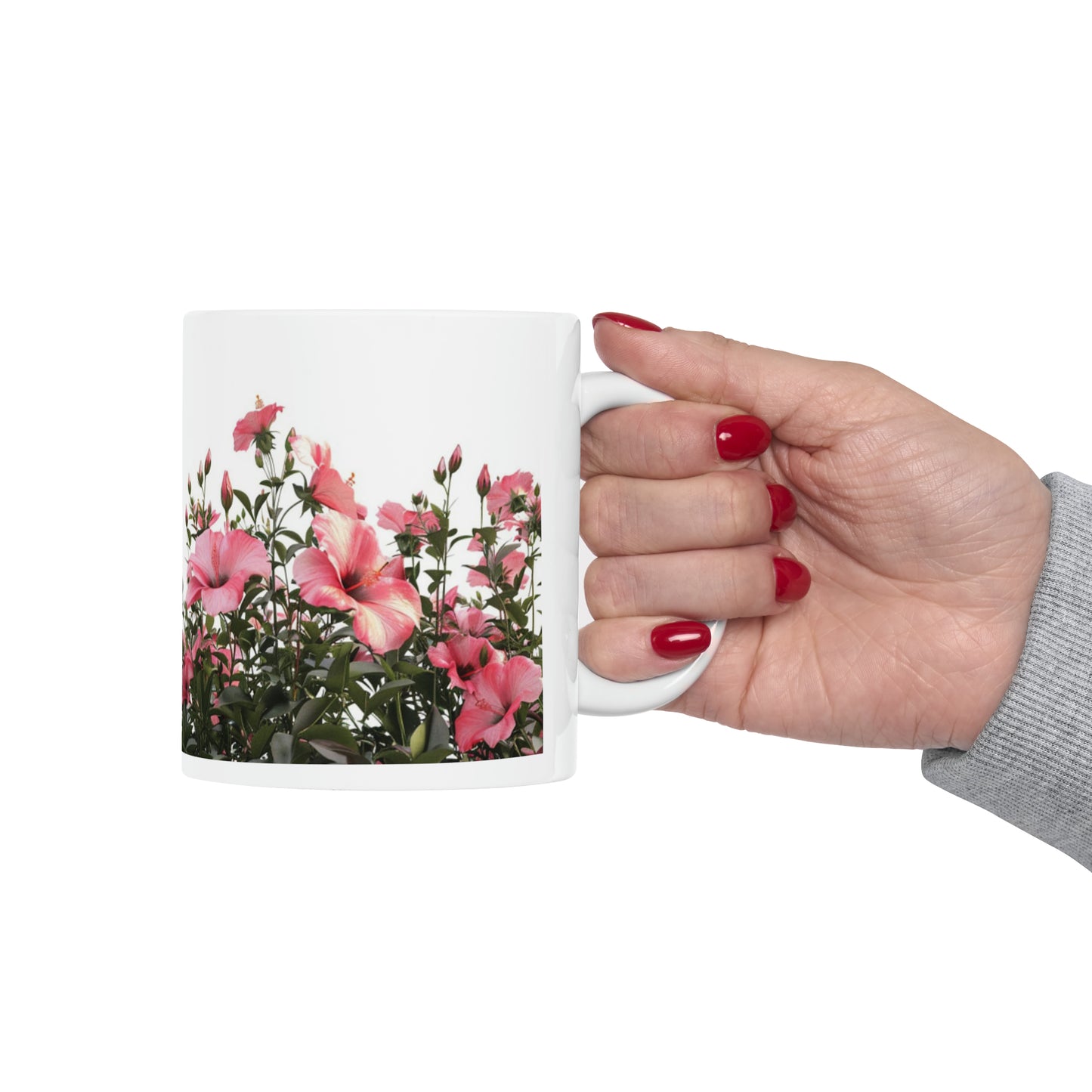 Hibiscus Fields 001 - Ceramic Mug, 11oz