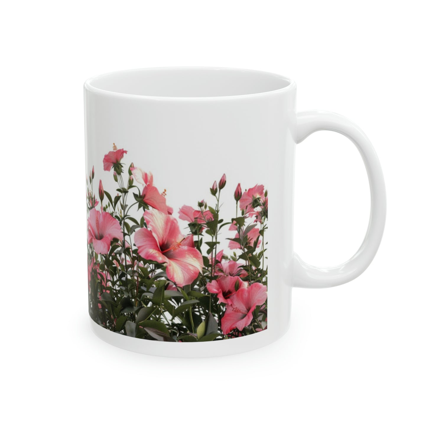 Hibiscus Fields 001 - Ceramic Mug, 11oz